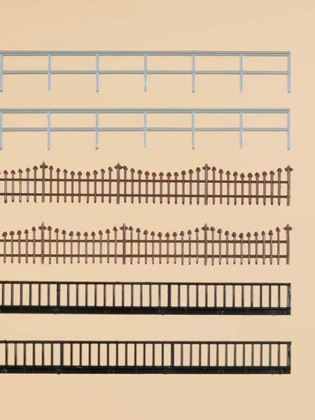 Auhagen 42558 - H0/TT - Eisenzaun und Eisengeländer, Gesamt 224 cm