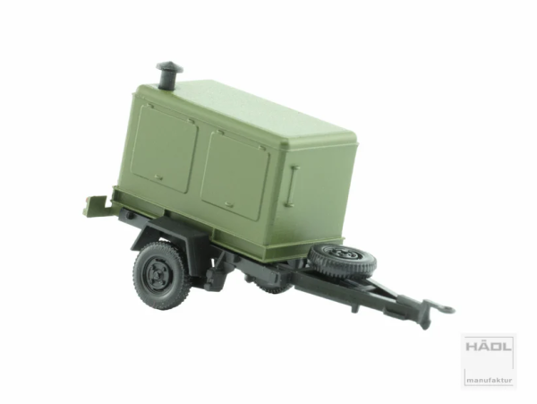 Hädl 124044 - TT - Einachsanhänger, Stromaggregat militärgrün