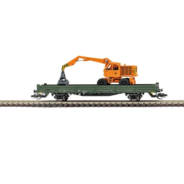 Busch 31516 - TT - Bauzugwagen mit Rungen Ks [3300] und T-174