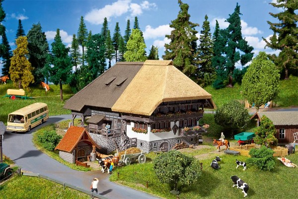 Faller 130534 - H0 - Schwarzwaldhof mit Strohdach, Ep. I, 230 x 220 x 145 mm