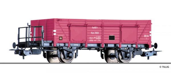 Tillig 76897 - H0 - Offener Güterwagen Kz der GySEV; Ep. III