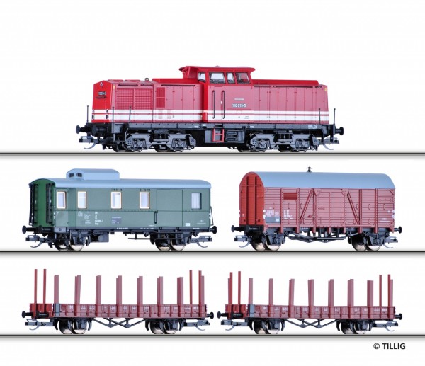 Tillig 01208 - TT - Digital-Einsteiger-Set Güterzug der DR, Ep. IV