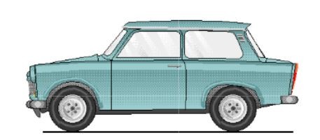 Gabor 13 1305 04 - TT - Trabant 601 Limousine panamagrün