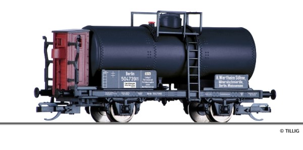 Tillig 95870 - TT - Kesselwagen "H. Wertheim Söhne", eingestellt bei der K.P.E.V., Ep. I