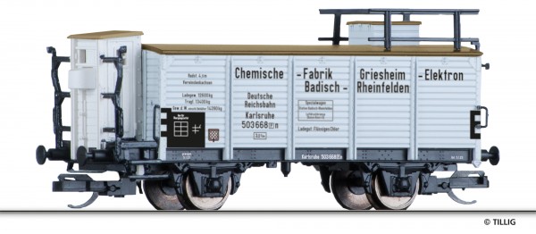 Tillig 95894 - TT - Flüssiggaswagen "Chem. Fabrik Griesheim-Elektron, Bad.-Rheinfelden", eingestellt