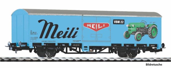 Piko 27728 - H0 - Ged. Güterwagen "Meili Traktoren" SBB VI