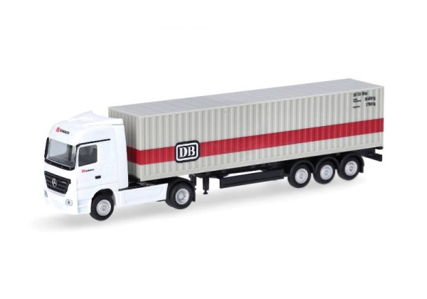 Herpa 066846 - TT - Mercedes-Benz Actros Container-Sattelzug "Deutsche Bahn"