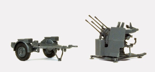 Preiser 16582 - H0 - 2 cm Flakvierling 38 mit SdAnh 52