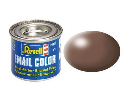 Revell 32381 - Email Farbe - braun, seidenmatt - 14 ml, RAL 8025