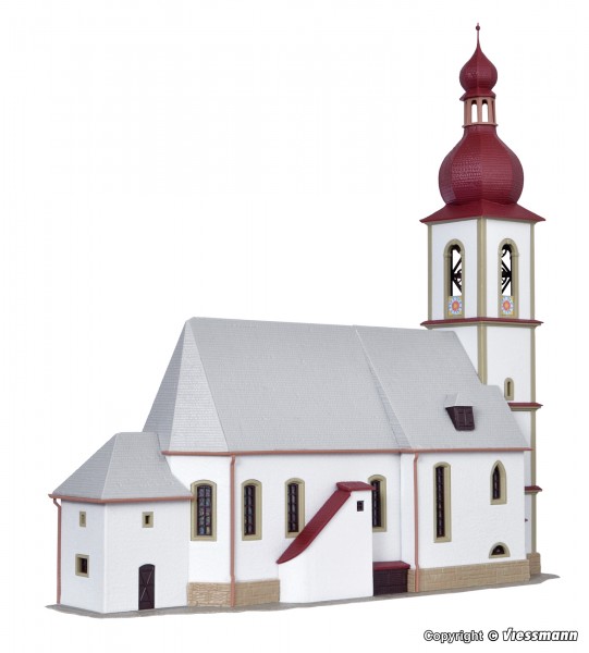 Kibri 39770 - H0 - Kirche in Ramsau, L 29 x B 10,5 x H 30 cm
