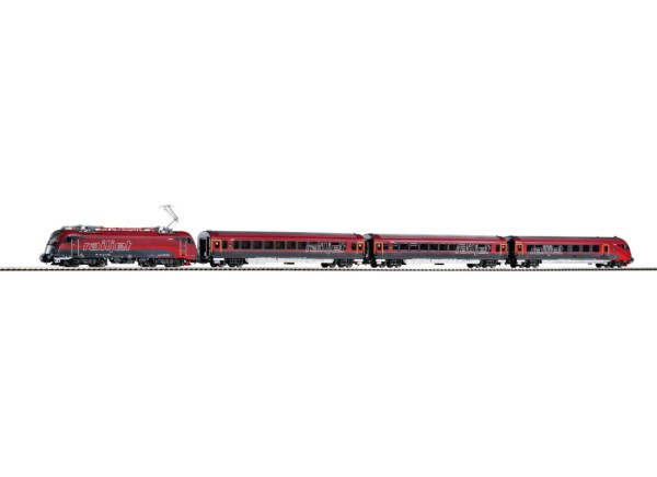 Piko 58131 - H0 - Zugset Railjet Rh1216 + 3 Wagen ÖBB V