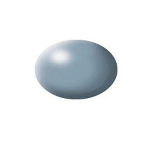 Revell 36374 - Aqua Farbe Grau, seidenmatt, 18ml, RAL 7001