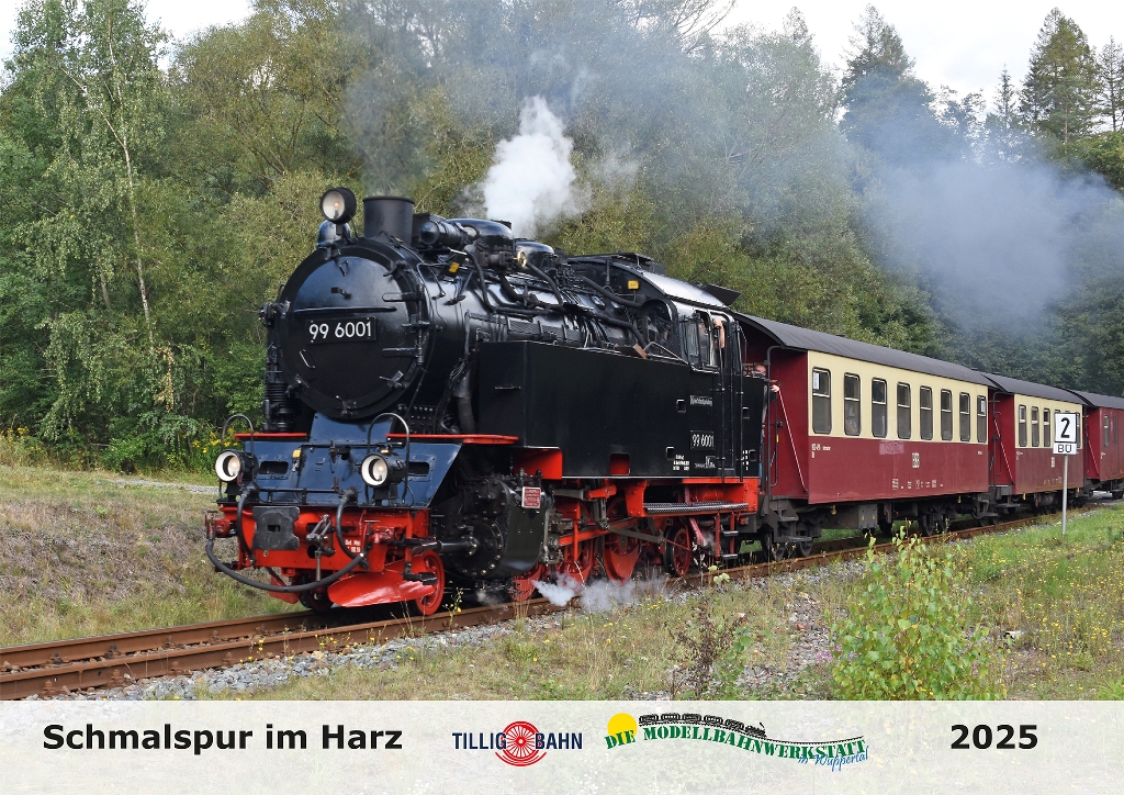 Tillig 09716 - Schmalspur-Kalender 2025 | Modellbahnland Staßfurt