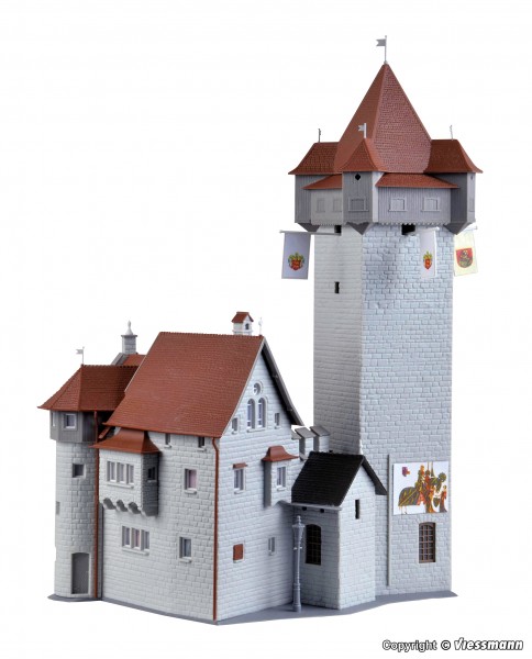 Kibri 39001 - H0 - Schloss Grafeneck, L 23 x B 20 x H 28,5 cm