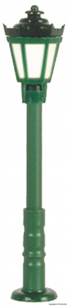 Viessmann 6472 - N - Parklaterne grün, LED warmweiß, 33 mm