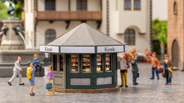 Noch 14320 - H0 - Kiosk, 5,4 x 5,4 cm, 4,2 cm hoch