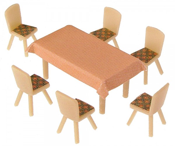 Faller 180442 - H0 - 4 Tische und 24 Stühle