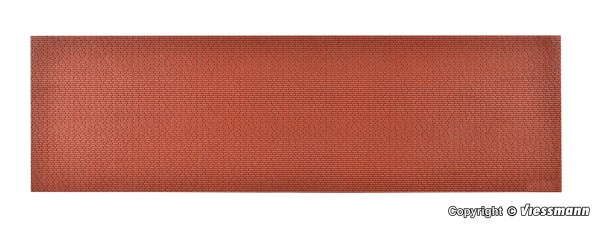 Vollmer 48723 - 0 - Mauerplatte Klinker, gealtert, L 54 x B 16,3 cm