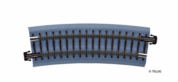 Tillig 83718 - TT - 1x BG-B gebogenes Gleis R22 - R 353 mm/15°