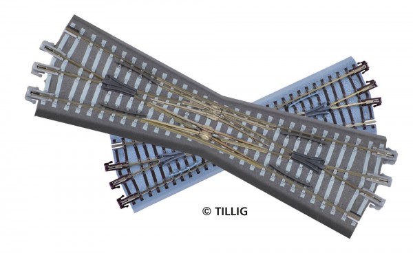 Tillig 83790 - TT - BG-G Doppelkreuzungsweiche mit Antrieb