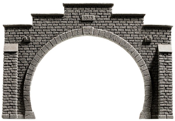 Noch 58052 - H0 - Tunnel-Portal 2-gleisig, 21 x 14 cm