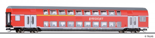 Tillig 16796 - TT - Doppelstockwagen 1./2. Klasse DABz 755 der RegioJet, Ep. VI