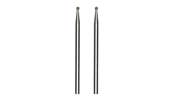 Proxxon 4528212 - Diamantschleifstifte, Kugel, 1,0 mm, 2 Stück