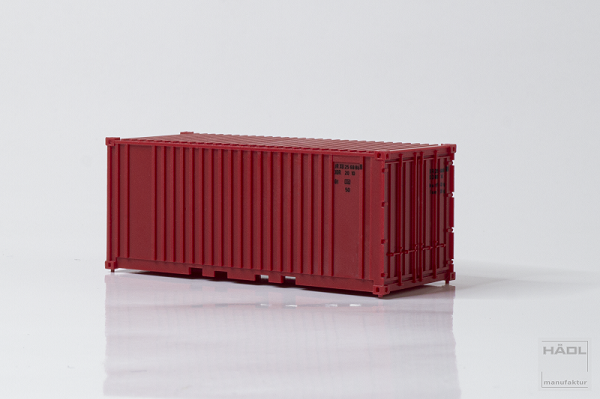 Hädl 711001-06 - TT - Container 20", rot, DR