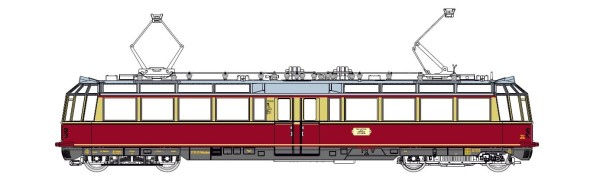 Kres 51020101 - TT - digitaler “Gläserner Zug“ ET 9101, Ep.III DB, rot-beige