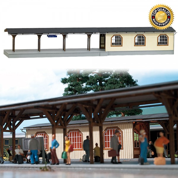 Busch 1467 - H0 - Bahnsteig »Adorf« mit Unterführung