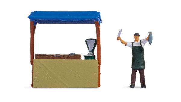 Noch 16503 - H0 - Tiny-Scenes "Fischstand"
