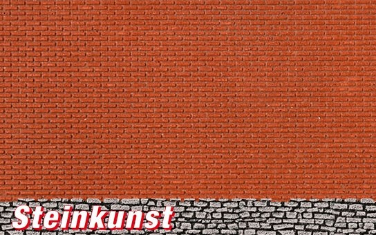 Vollmer 48822 - G - Mauerplatte Ziegel, gealtert, L 54 x B 34,6 cm