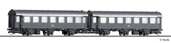 Tillig 01092 - TT - Reisezugwagen-Paar der DB, bestehend aus zwei 2. Klasse Reisezugwagen