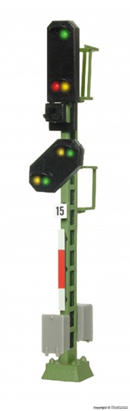 Viessmann 4415 - N - Licht-Einfahrsignal mit Vorsignal, 44 mm