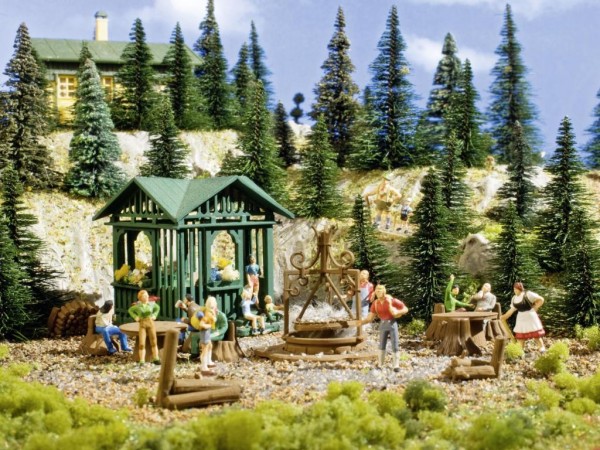 Vollmer 43606 - H0 - Grillplatz mit Hütte