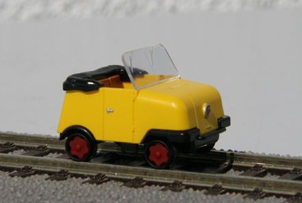 Kres 50500 - H0 - Gleiskraftrad GKR Typ 1 "Schienentrabi" gelb offen