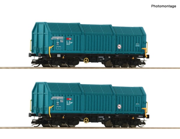 Roco 6680014 - TT - 2er Set Teleskophaubenwag. SBB, der EP VI