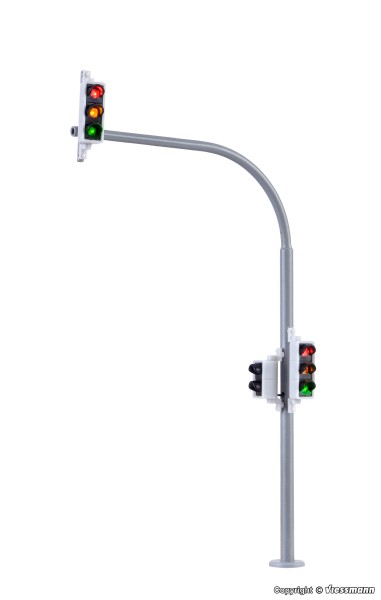 Viessmann 5094 - H0 - 2x Bogenampel mit Fußgängerampel und LEDs, 7,8 cm
