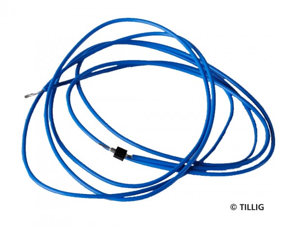 Tillig 08912 - TT - Einpoliges Anschlusskabel mit Stecker für Funktionsgleise, 890 mm