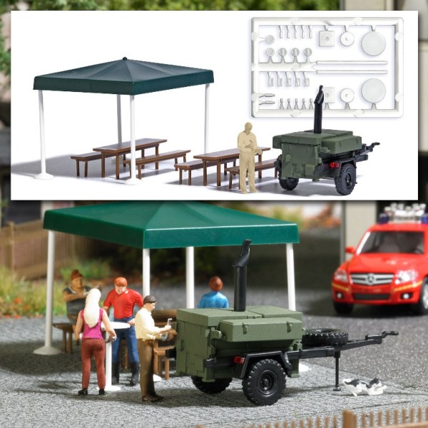 Busch 1829 - H0 - Gulaschkanone mit Koch