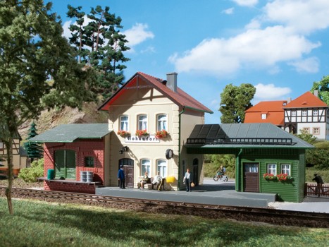 Auhagen 11331 - H0 - Bahnhof Hohendorf, 240 x 95 x 113 mm