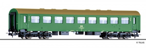 Tillig 74951 - H0 - Reisezugwagen 2. Klasse Bghw der DR, 2. Betriebsnummer, Ep. IV