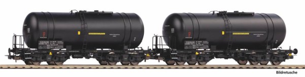 Piko 28311 - H0 - 2er Set Kesselwagen 406Ra PKP IV
