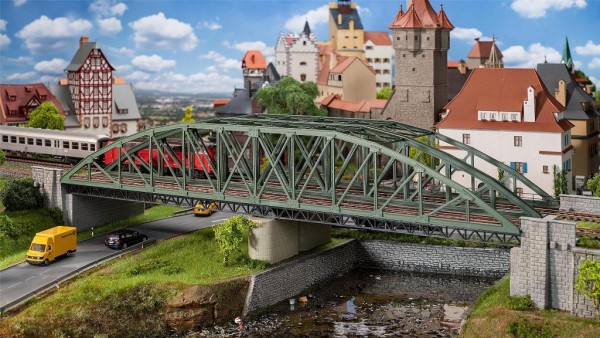 Faller 120507 - H0 - Bogenbrücke, 2-gleisig, Ep.II