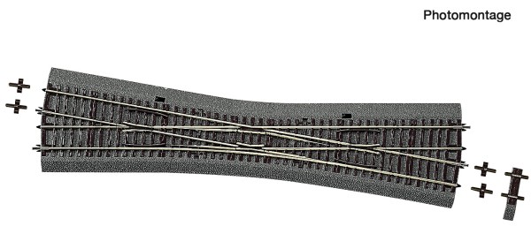 Roco 42592 - H0 - Einzelkreuzungsw. EKW-10°