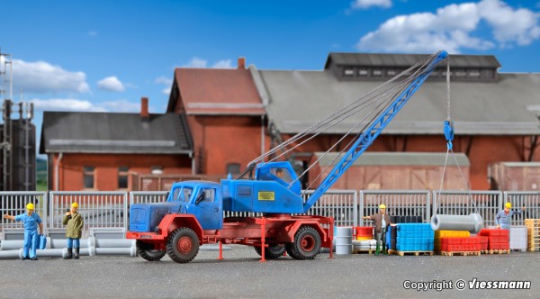 Kibri 11290 - H0 - MAGIRUS Eckhauber mit Fuchsbagger