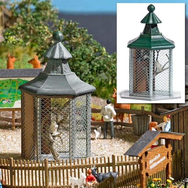 Busch 1581 - H0 - Eulenvoliere, 34 x 34 x 59 mm