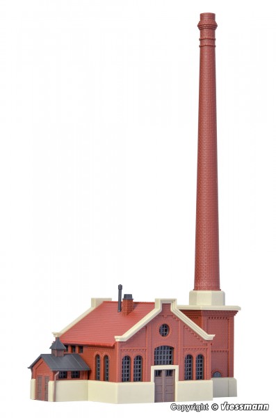 Kibri 37224 - N - Kesselhaus mit Kamin, L 12,0 x B 7,0 x H 22,0 cm
