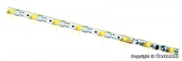 Viessmann 50495 - TT - Waggon-Innenbeleuchtung, 8 LEDs gelb, 0,7 x 21,1 cm