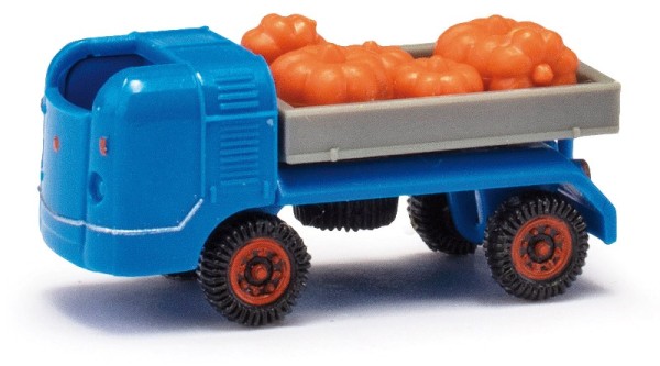 Busch 211003312 - TT - Multicar M21 blau mit Kürbissen